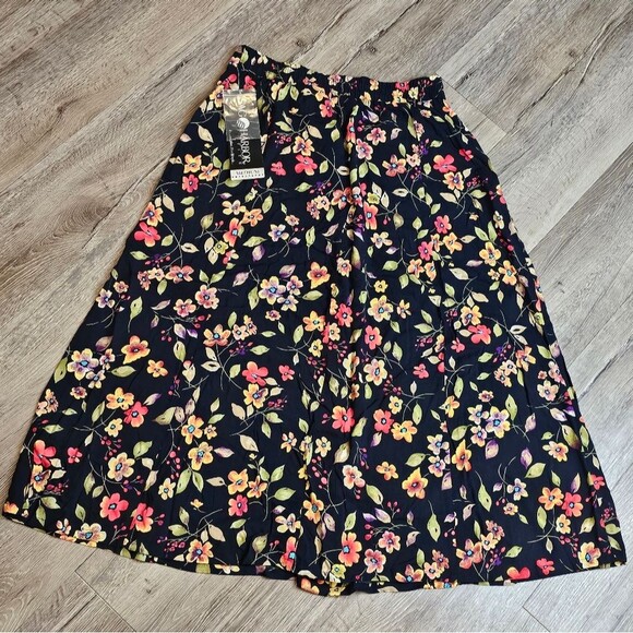 Vintage Whimsygoth Whimsigoth Black Skirt Maxi Floral Dark Cottagecore Fairy NWT - Picture 8 of 8